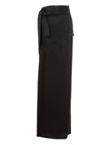 Tom Ford Black Satin Extra-Long Tube Skirt with Back Slit – Siebentaschen