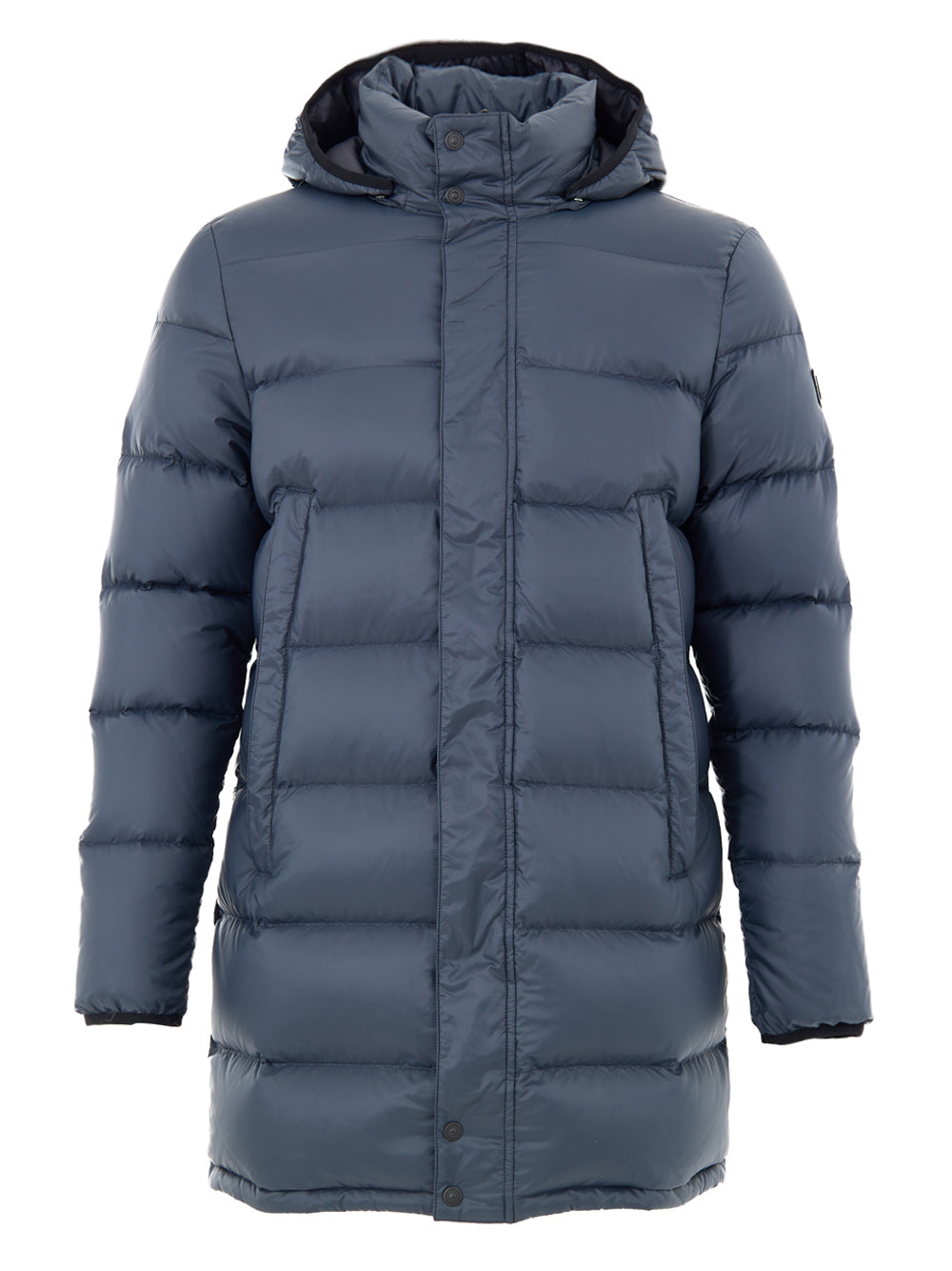 Moose Knuckles Mid-Length Down Jacket in Grey