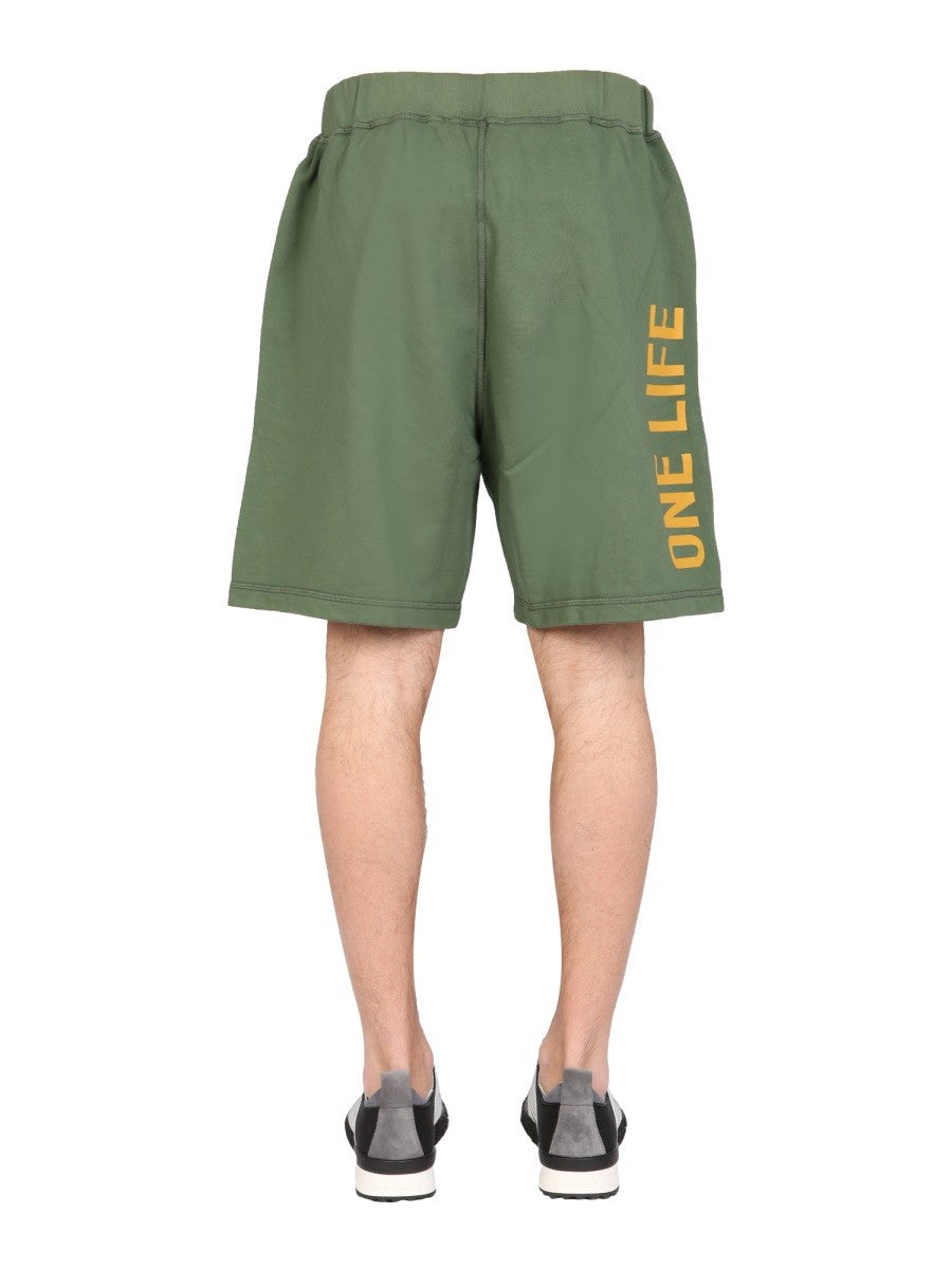 Dsquared "ONE LIFE ONE PLANET" BERMUDA SHORTS