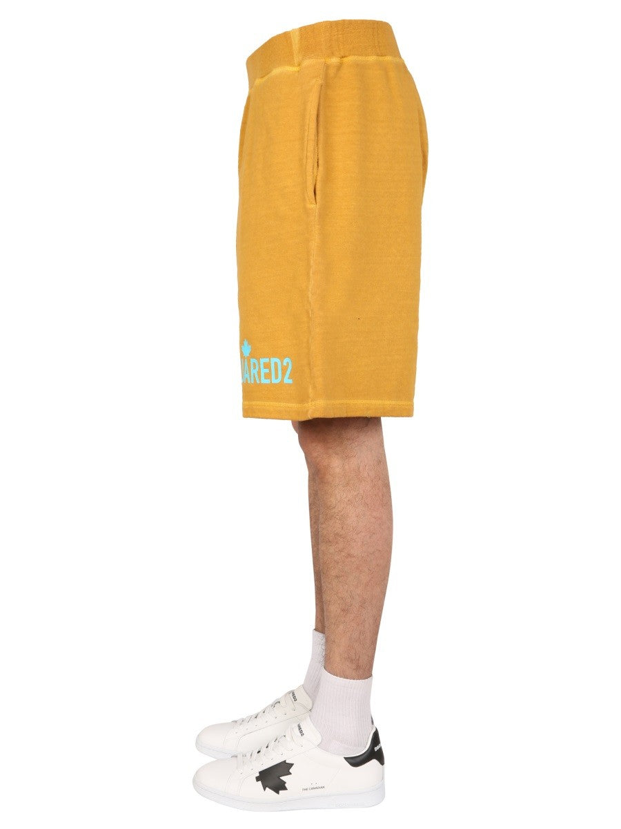 Dsquared "ONE LIFE ONE PLANET" BERMUDA SHORTS