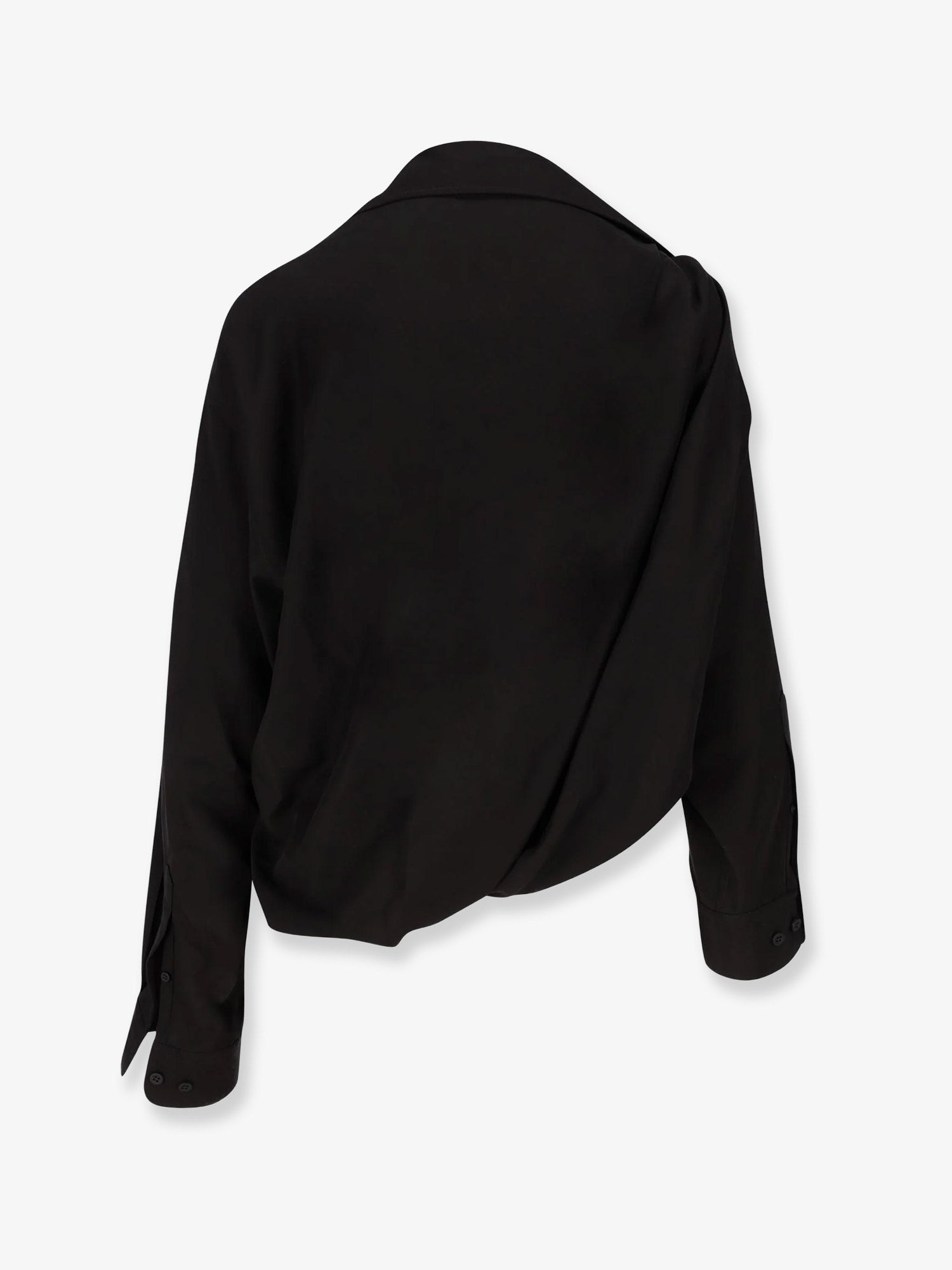 Balenciaga One shoulder lyocell shirt