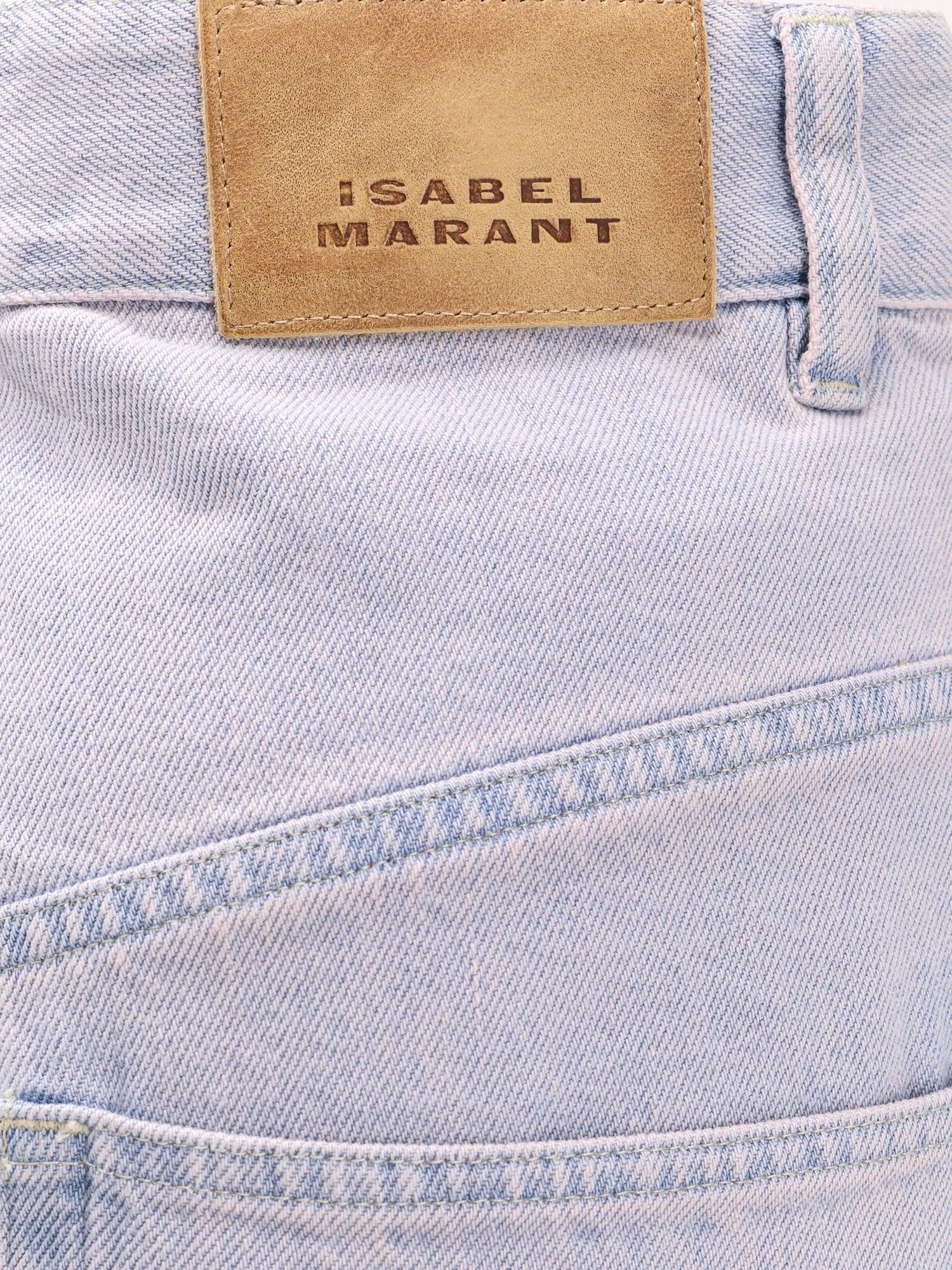 MARANT ETOILE Ophra light blue cotton jeans
