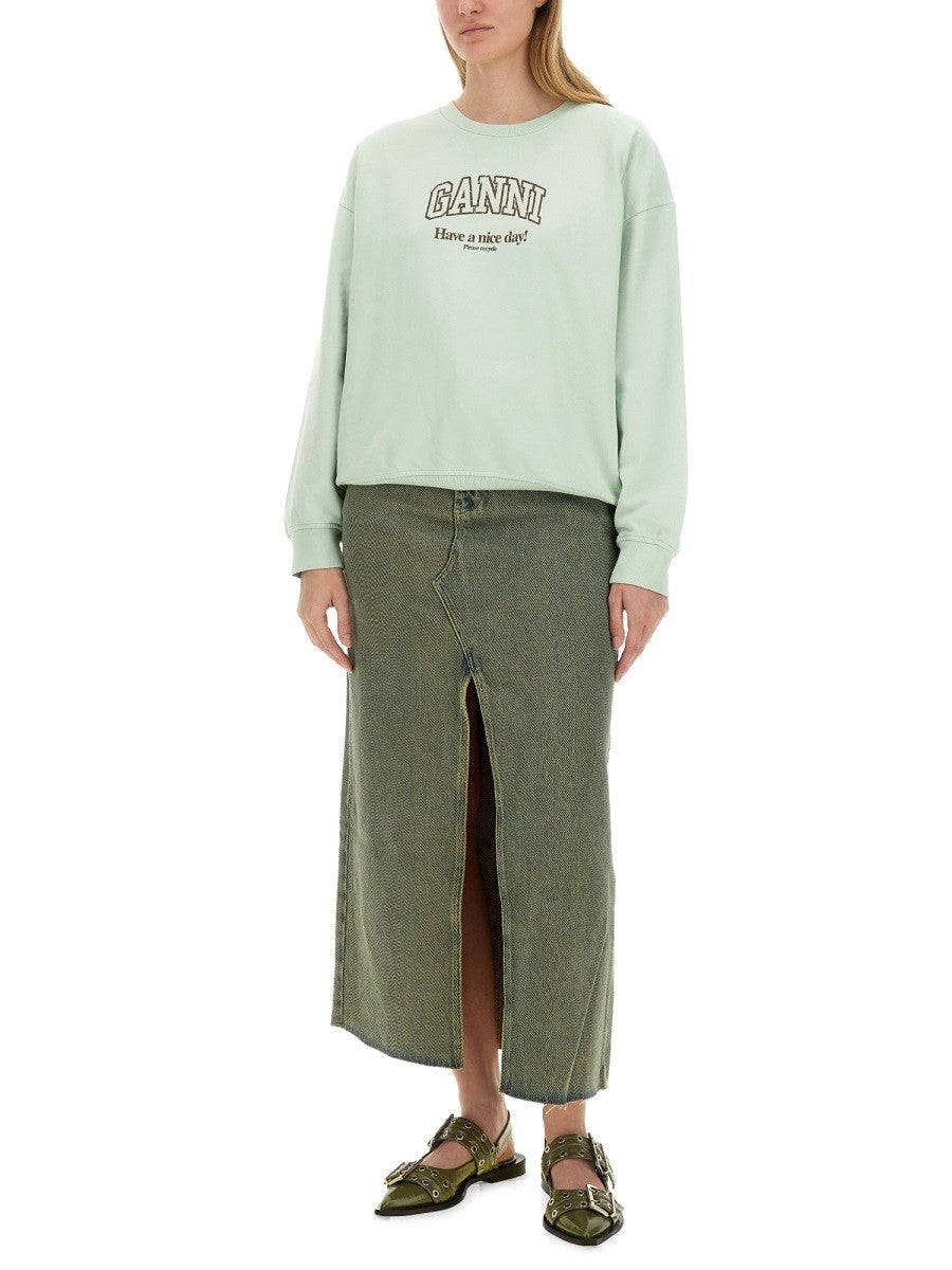 GANNI OVERSIZE SWEATSHIRT