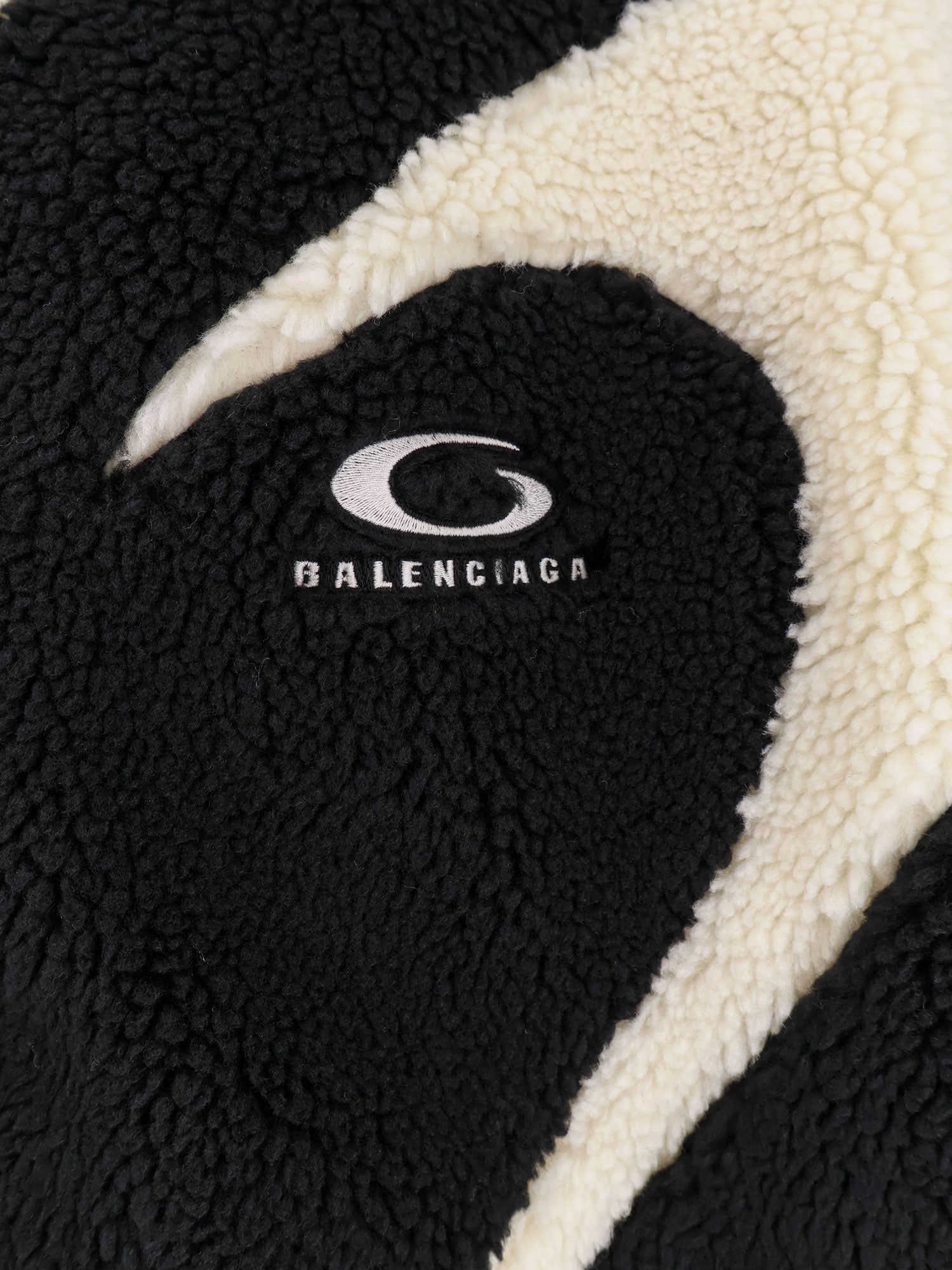 Balenciaga Oversized faux fur jacket