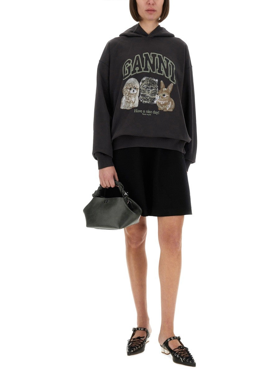 GANNI OVERSIZED "ISOLI" HOODIE