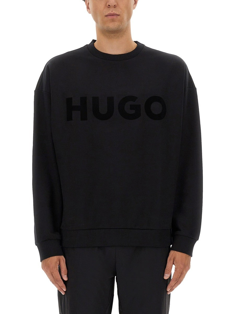 Hugo OVERSIZED JERSEY WITH LOGO