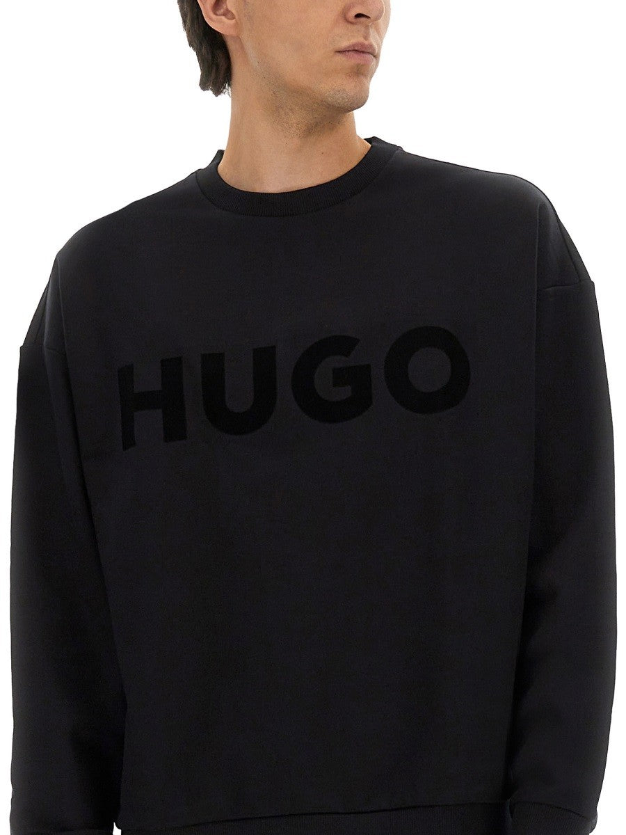 Hugo OVERSIZED JERSEY WITH LOGO