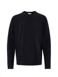 Jil Sander Black Long-Sleeve T-Shirt with Tone Embroidered Logo – Siebentaschen