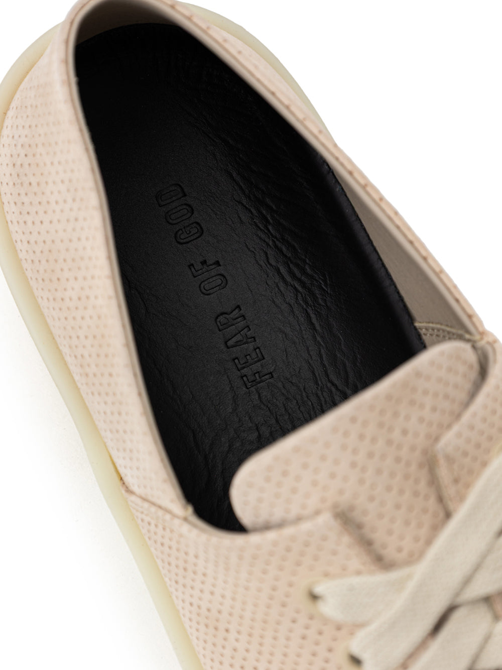 Fear of God Beige Perforated Suede Low-Top Sneakers – Siebentaschen