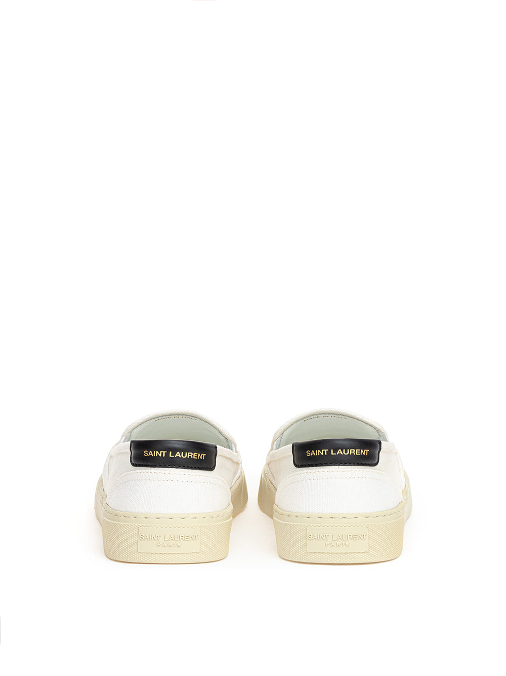White Canvas Slip-On Saint Laurent