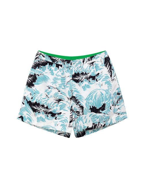 Bottega Veneta Feather Print Swim Shorts – Men White – Siebentaschen