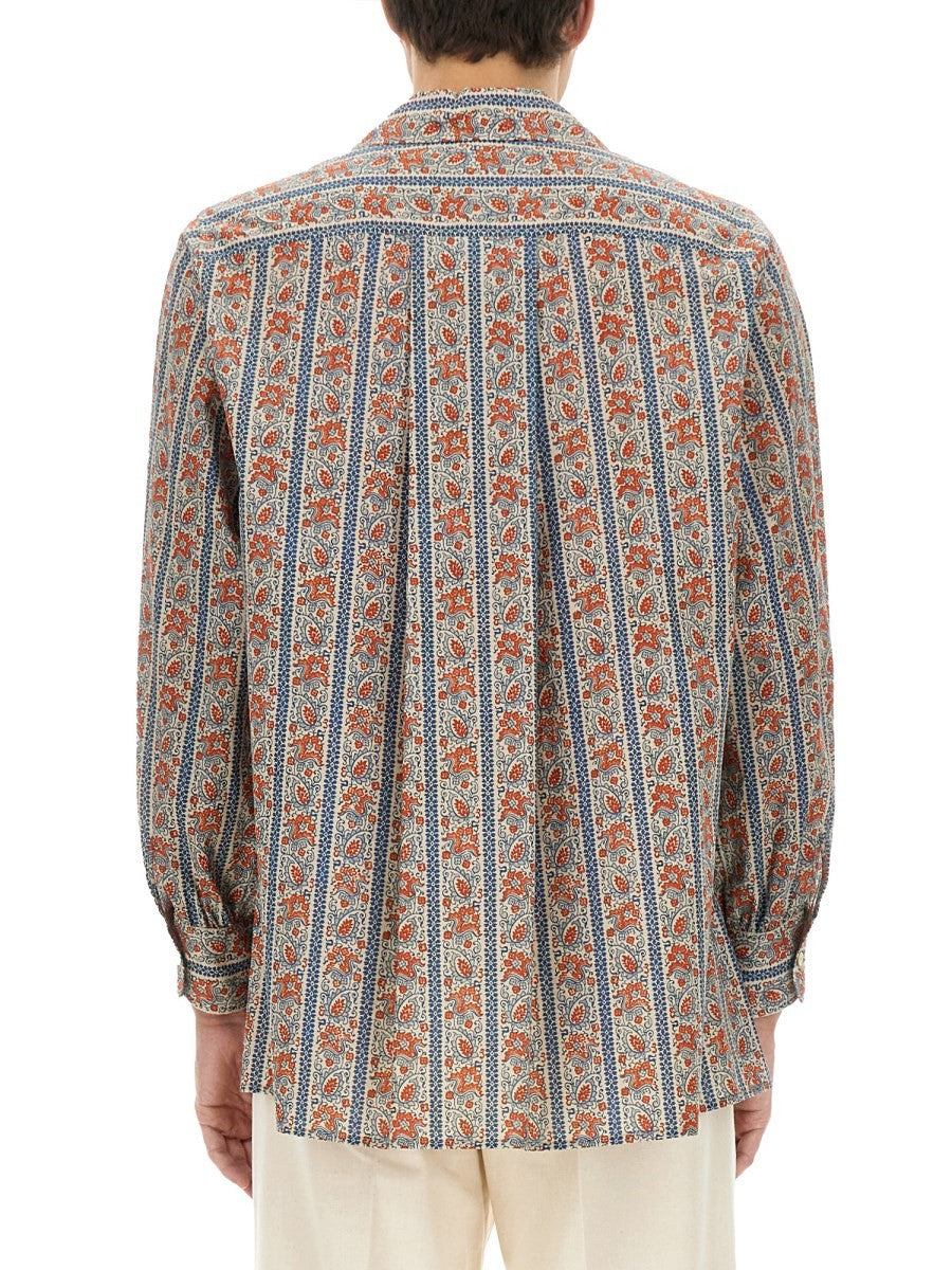 Valentino PAJAMA SHIRT WITH "VOYAGE IMAGINAIRE" PRINT