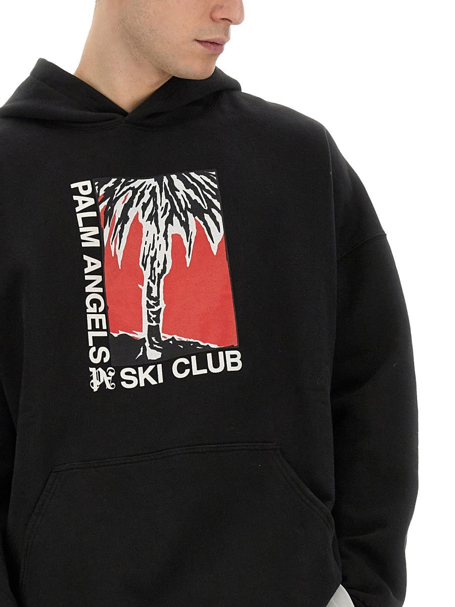 Palm Angels PALM SKI CLUB PRINT SWEATSHIRT