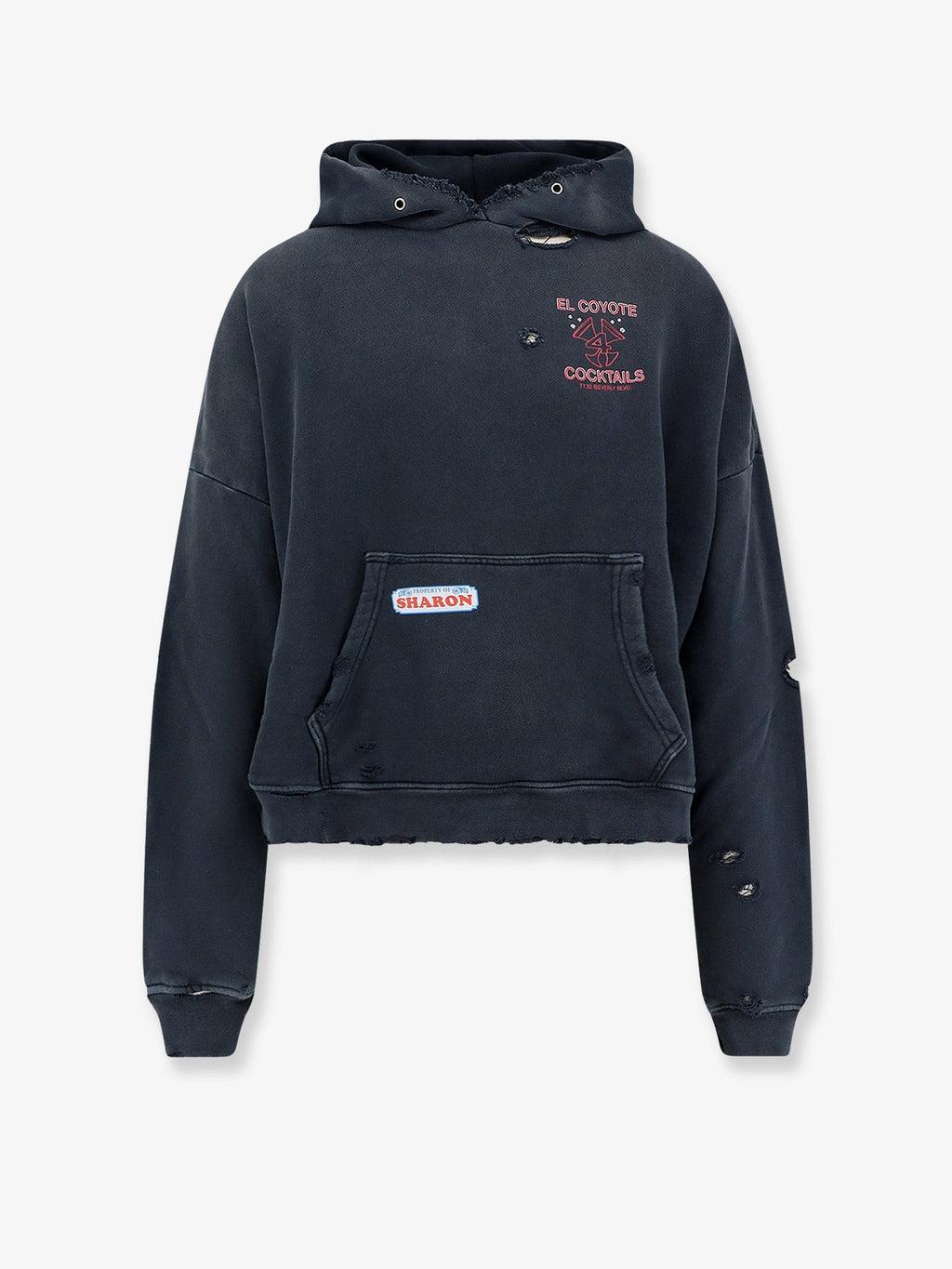 PALY Paly cotton sweatshirt with Destroyed effect