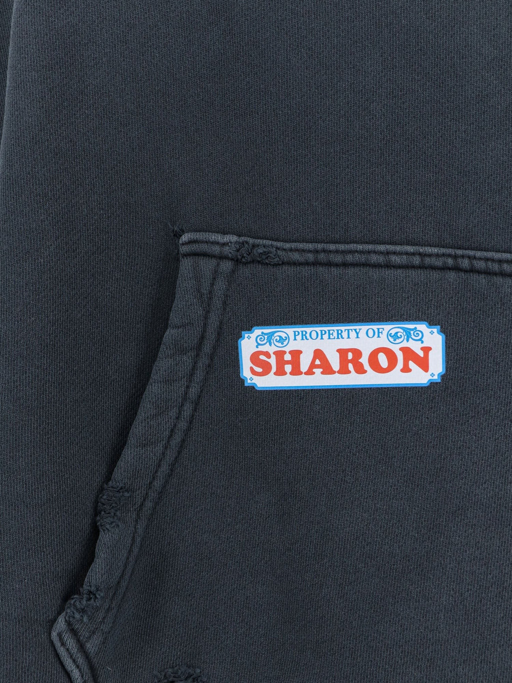 PALY Paly cotton sweatshirt with Destroyed effect