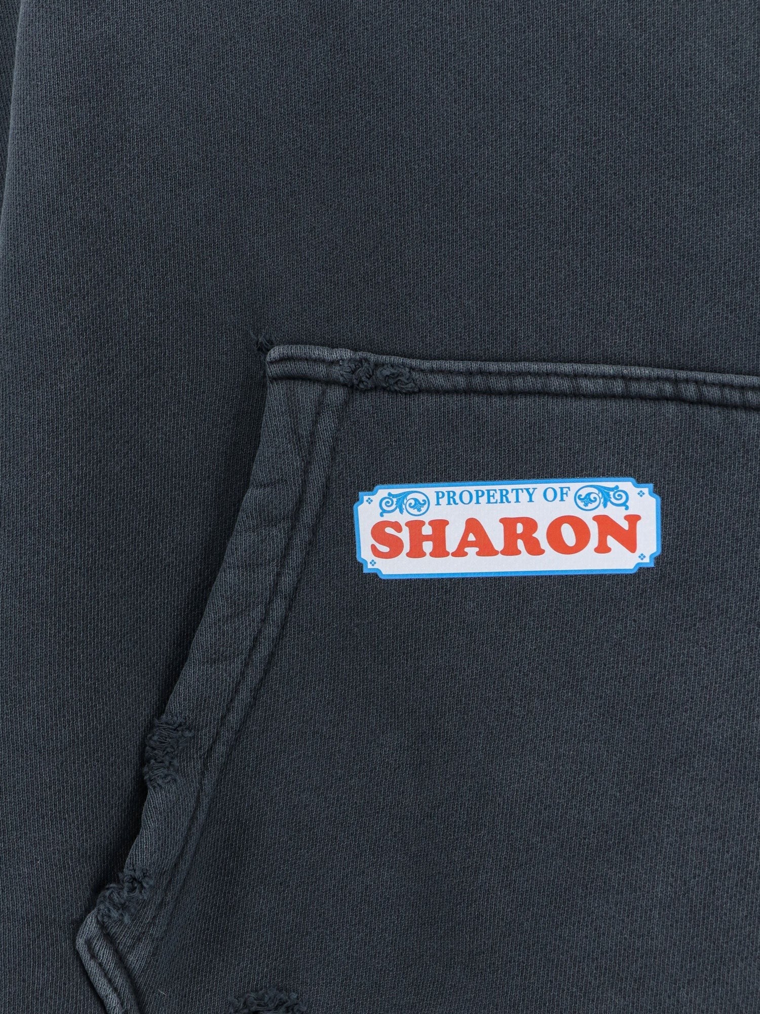 PALY Paly cotton sweatshirt with Destroyed effect