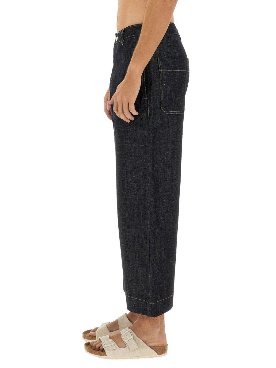 STUDIO NICHOLSON PANTALONE IN DENIM