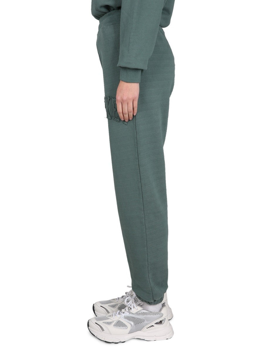 MARKET PANTS WITH APPLIED LOGO