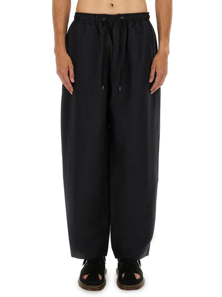 STUDIO NICHOLSON PANTS WITH ELASTIC WAISTBAND