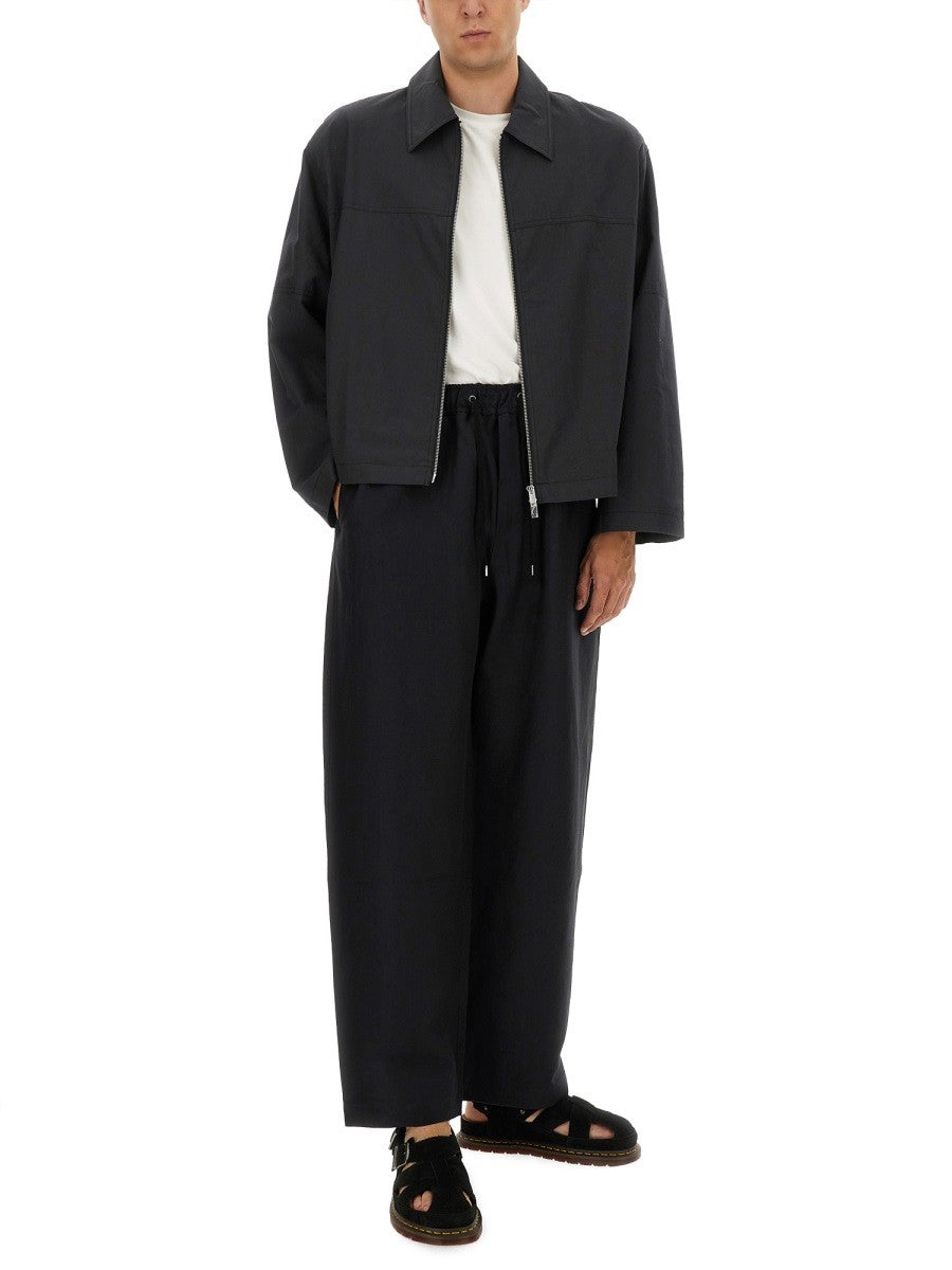 STUDIO NICHOLSON PANTS WITH ELASTIC WAISTBAND