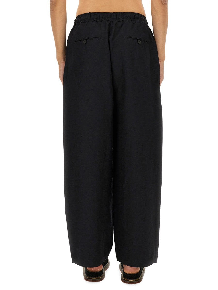 STUDIO NICHOLSON PANTS WITH ELASTIC WAISTBAND