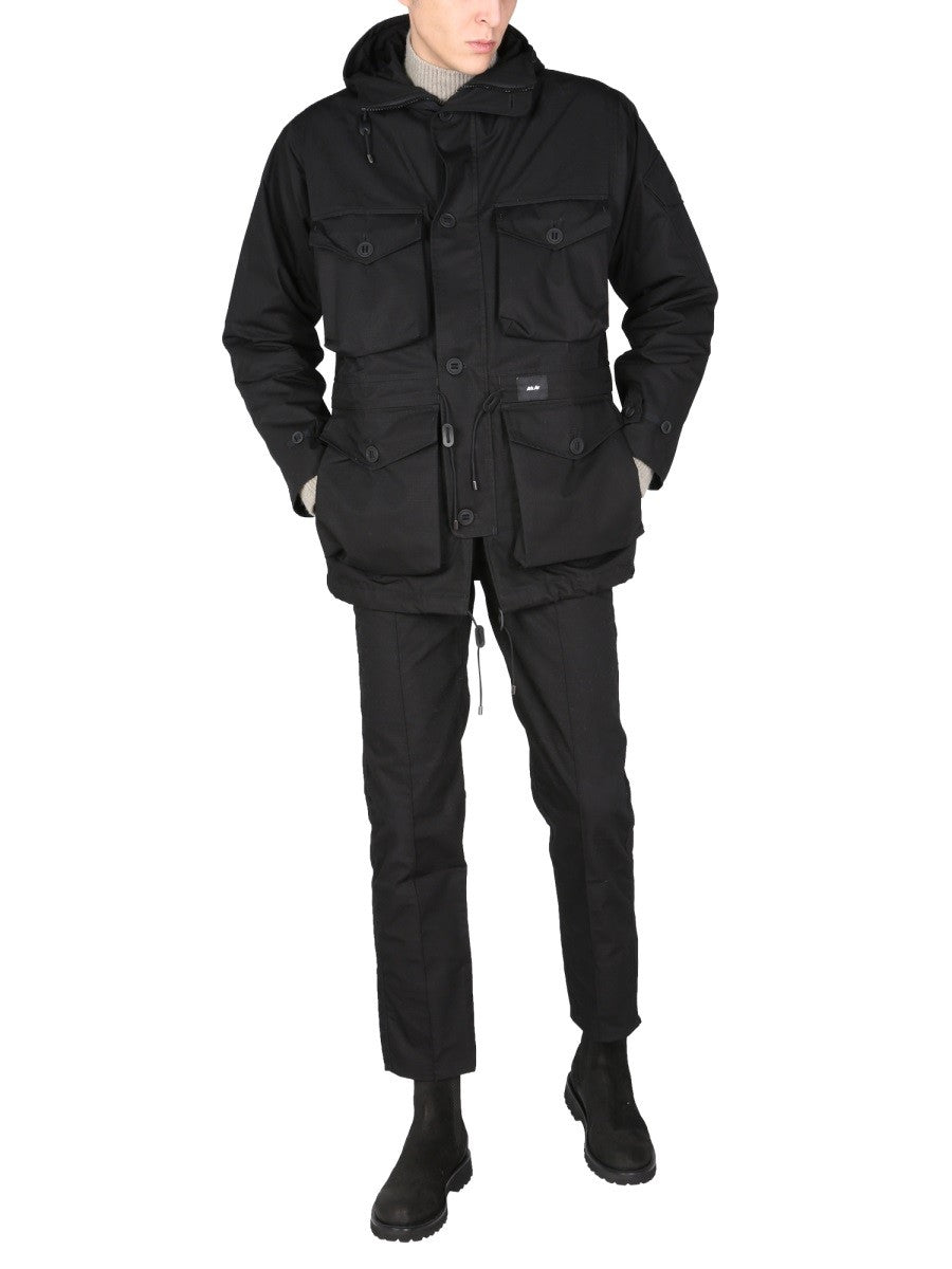 ARKAIR PANTS WITH LOGO BUTTON