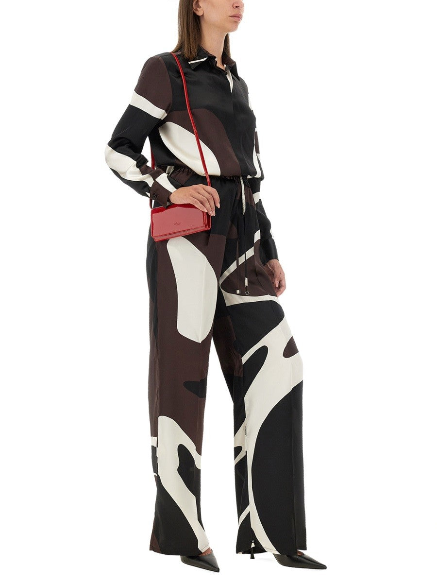 KITON PANTS WITH PRINT