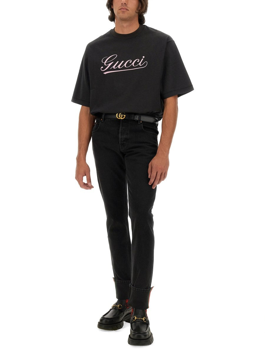 Gucci PANTS WITH WEB DETAILS