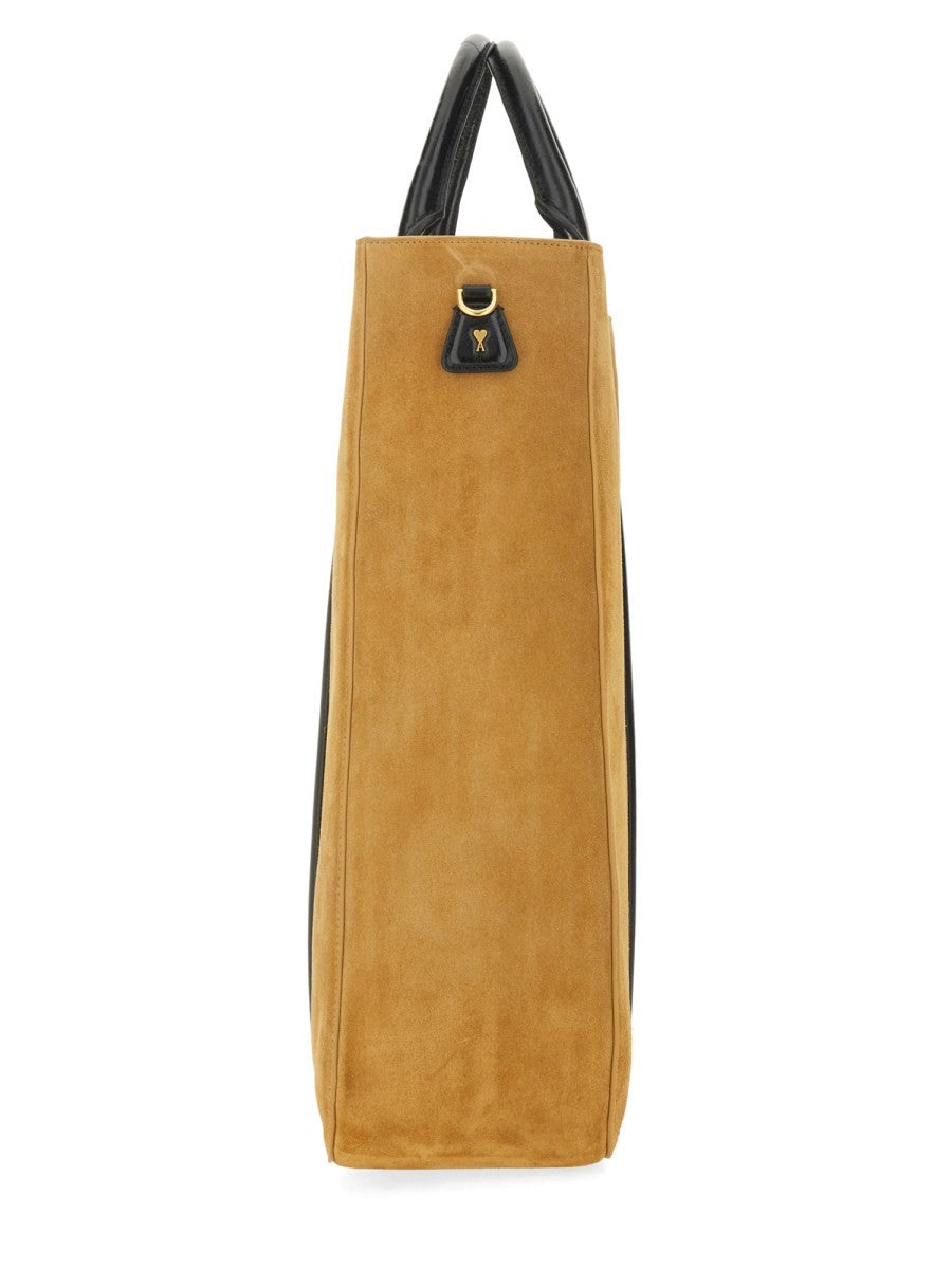 AMI PARIS "PARIS PARIS NORTH SOUTH" TOTE BAG