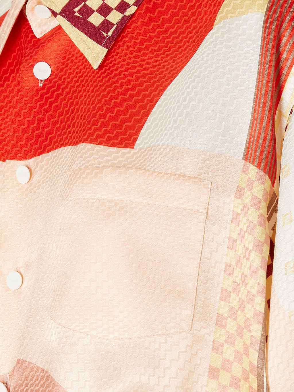 Fendi Patchwork silk shirt