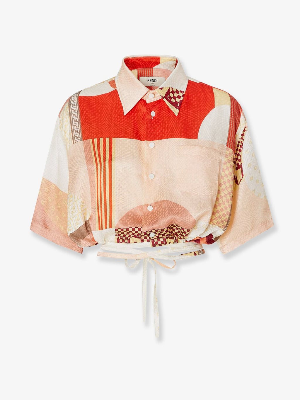 Fendi Patchwork silk shirt