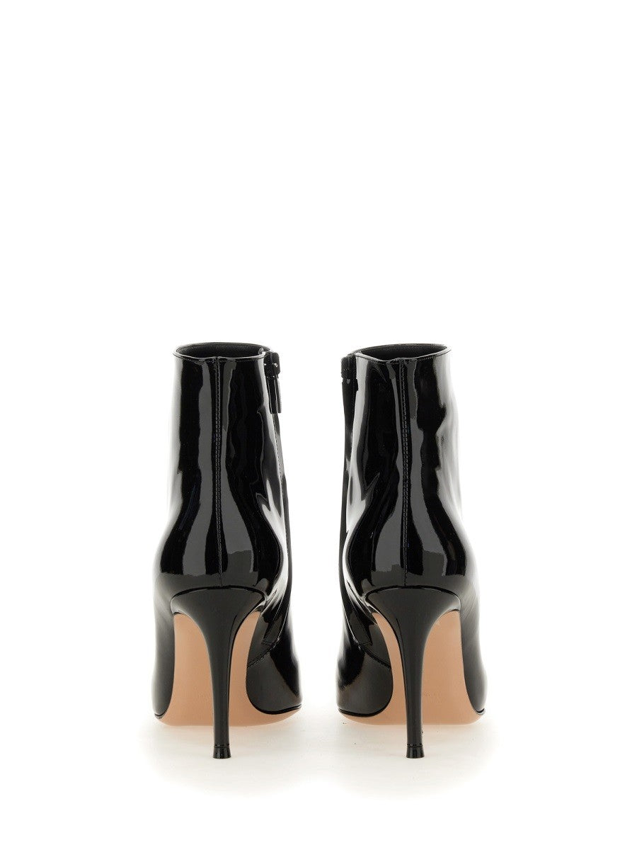 GIANVITO ROSSI PATENT LEATHER ANKLE BOOT