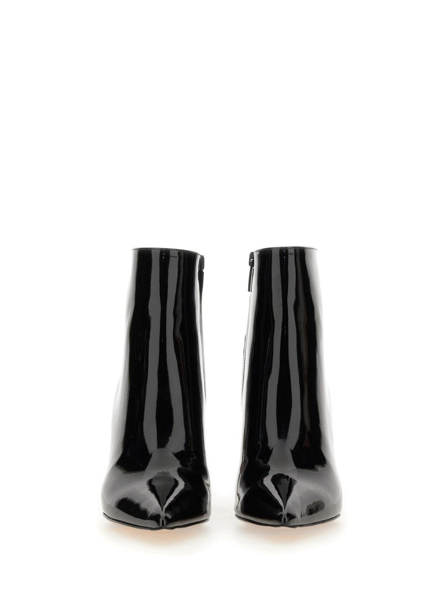 GIANVITO ROSSI PATENT LEATHER ANKLE BOOT