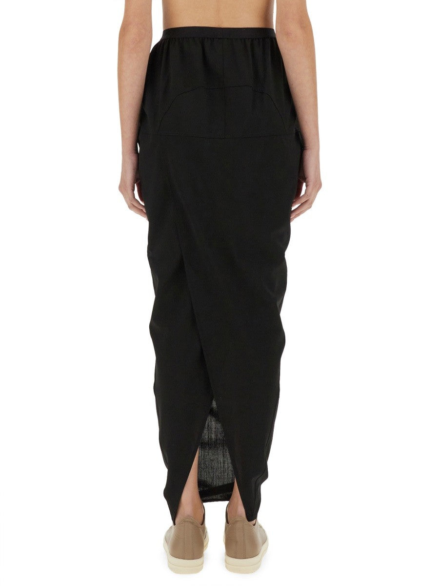 RICK OWENS "PILLAR" MAXI SKIRT