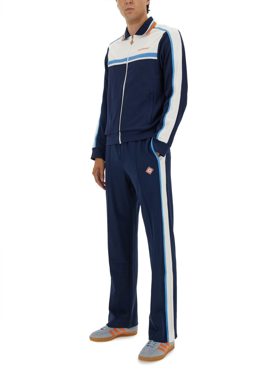 CASABLANCA PIQUE TRACK PANTS