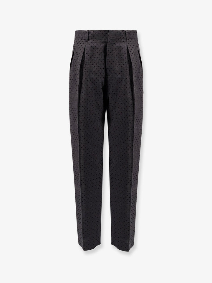 Dior Polka-dots virgin wool and alpaca jacquard trousers