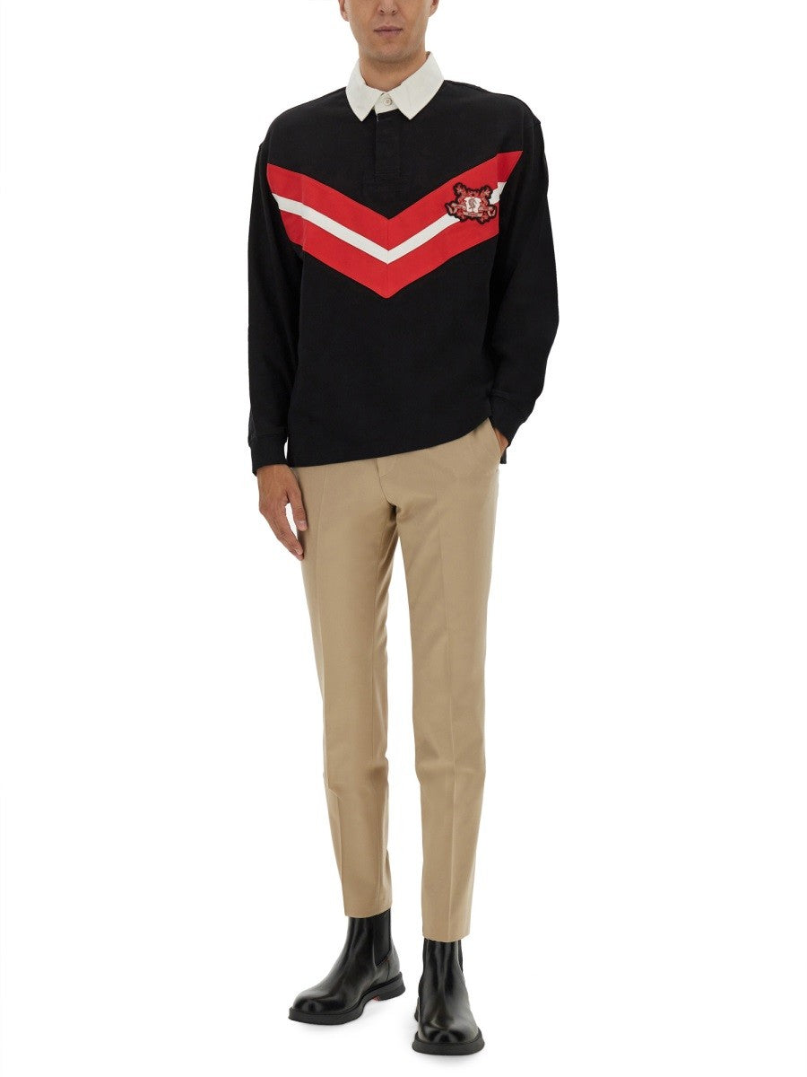 Hugo POLO SHIRT WITH COLLEGE STYLE LOGO