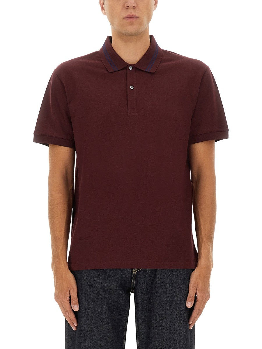 Alexander Mcqueen POLO SHIRT WITH LOGO ON THE COLLAR