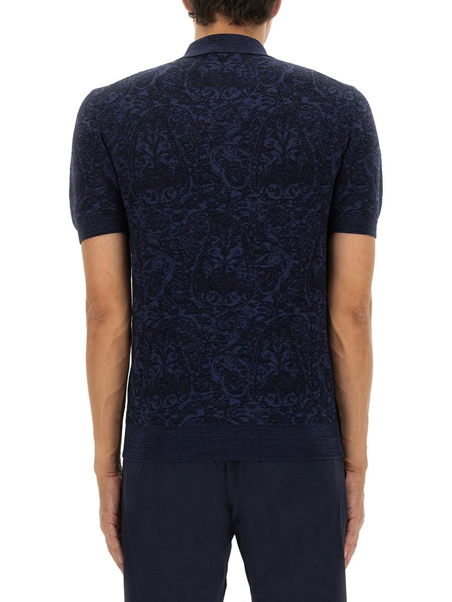 Etro POLO SHIRT WITH PEGASUS EMBROIDERY