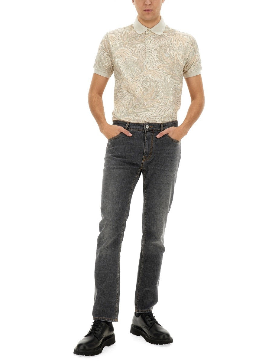 Etro POLO SHIRT WITH PRINT