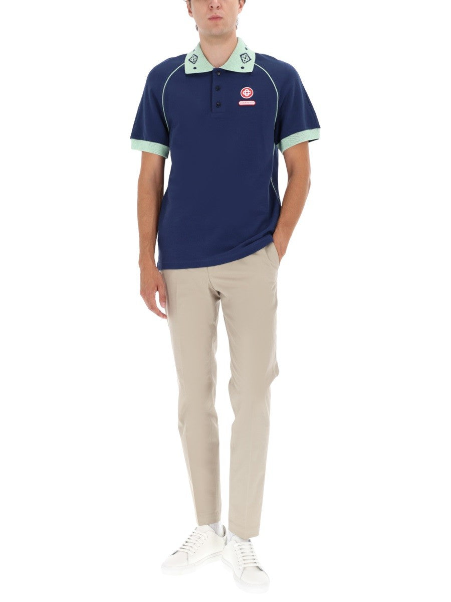 CASABLANCA POLO WITH LOGO