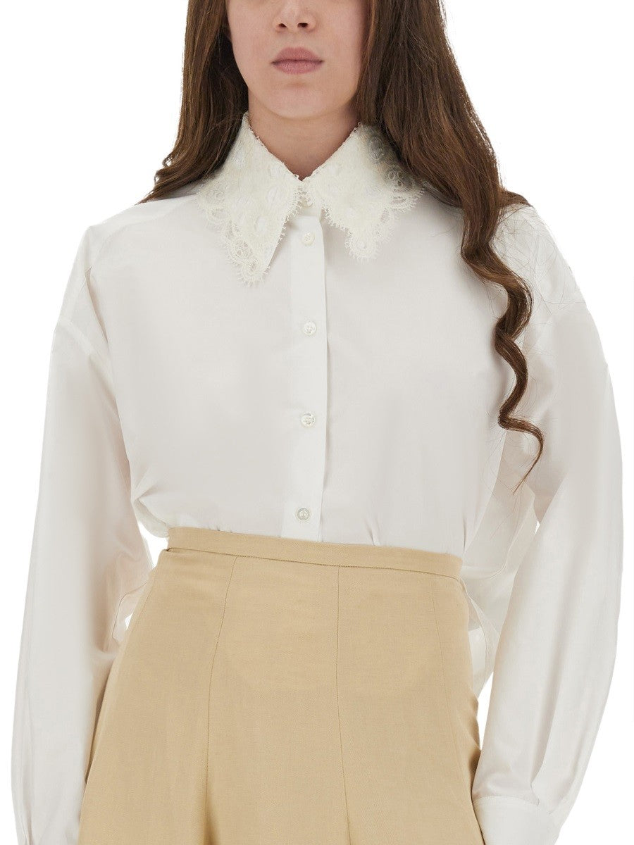 Fabiana Filippi POPLIN CROPPED SHIRT