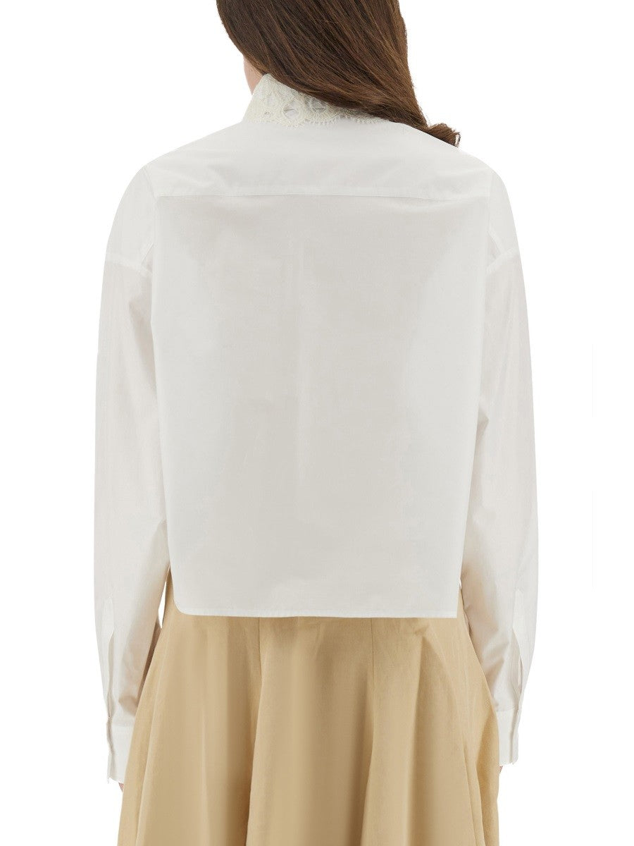 Fabiana Filippi POPLIN CROPPED SHIRT