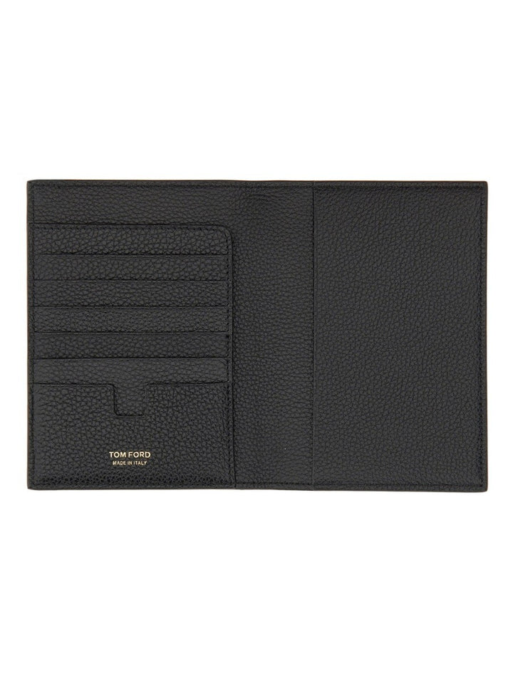 TOM FORD PASSPORT HOLDER WITH LOGO