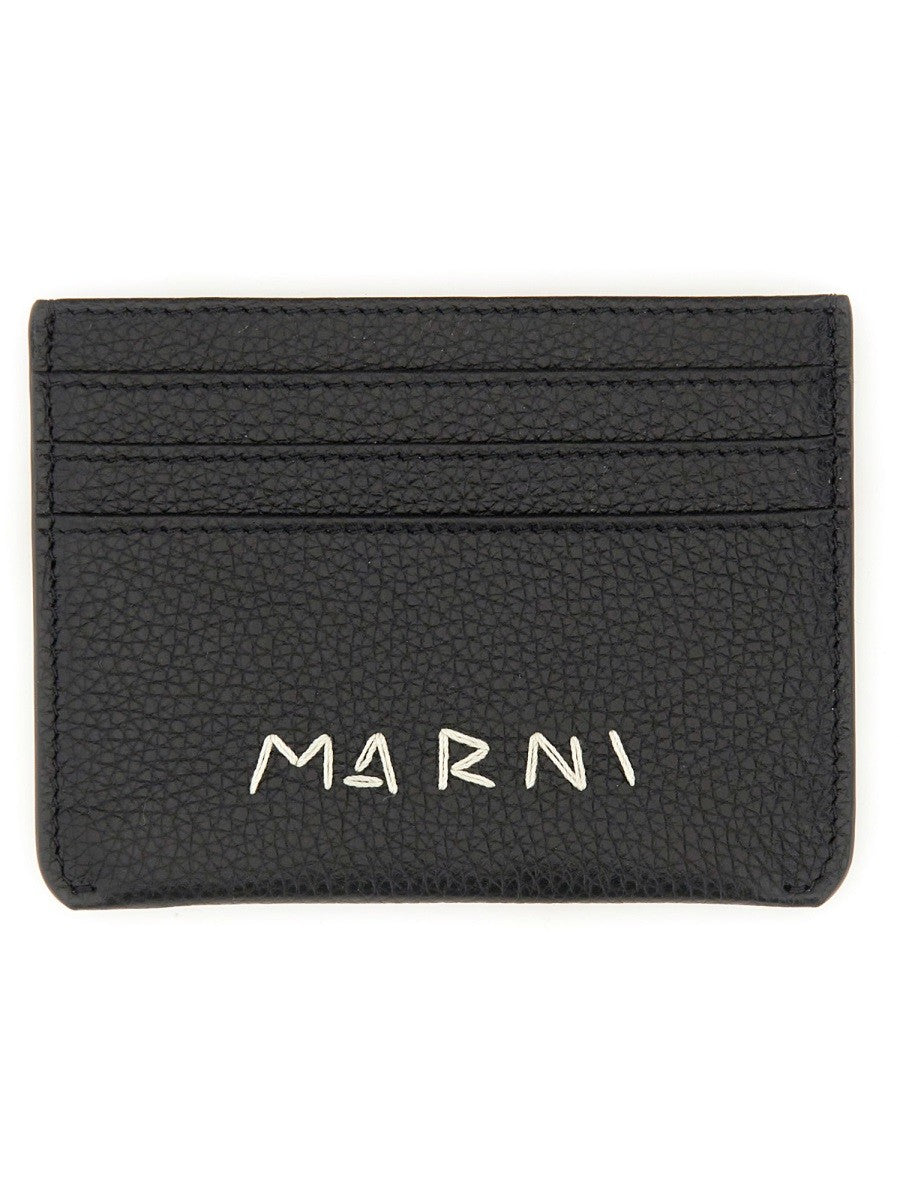 Marni PORTACARTE CON RAMMENDO LOGO