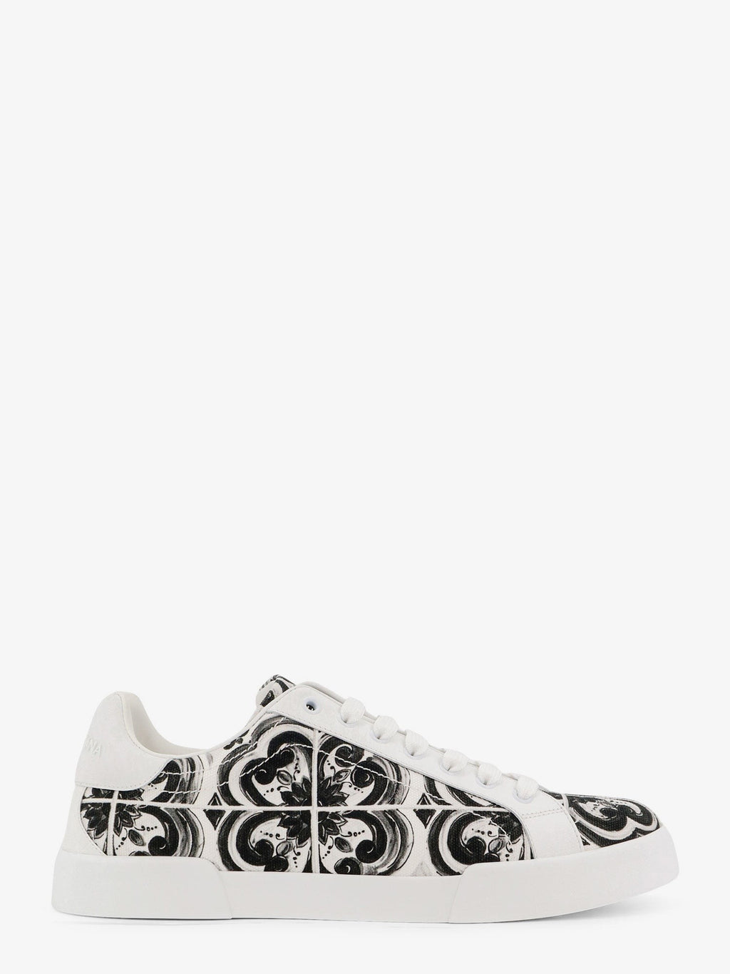 Dolce & Gabbana Portofino canvas sneakers with Maiolica print