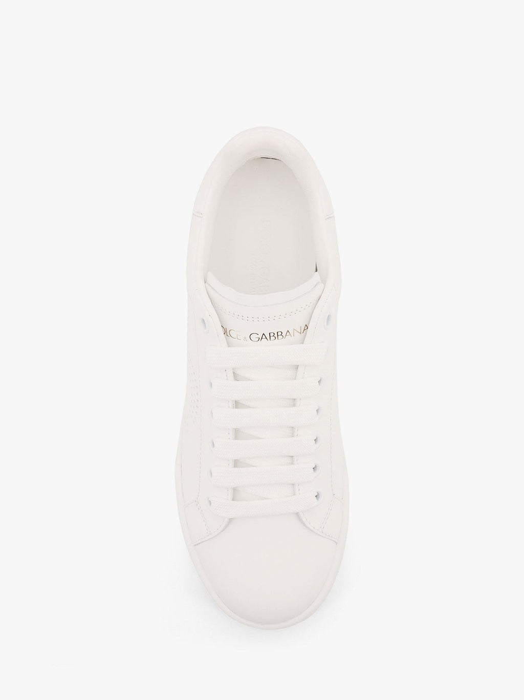 Dolce & Gabbana Portofino low-top leather sneakers with lateral monogram