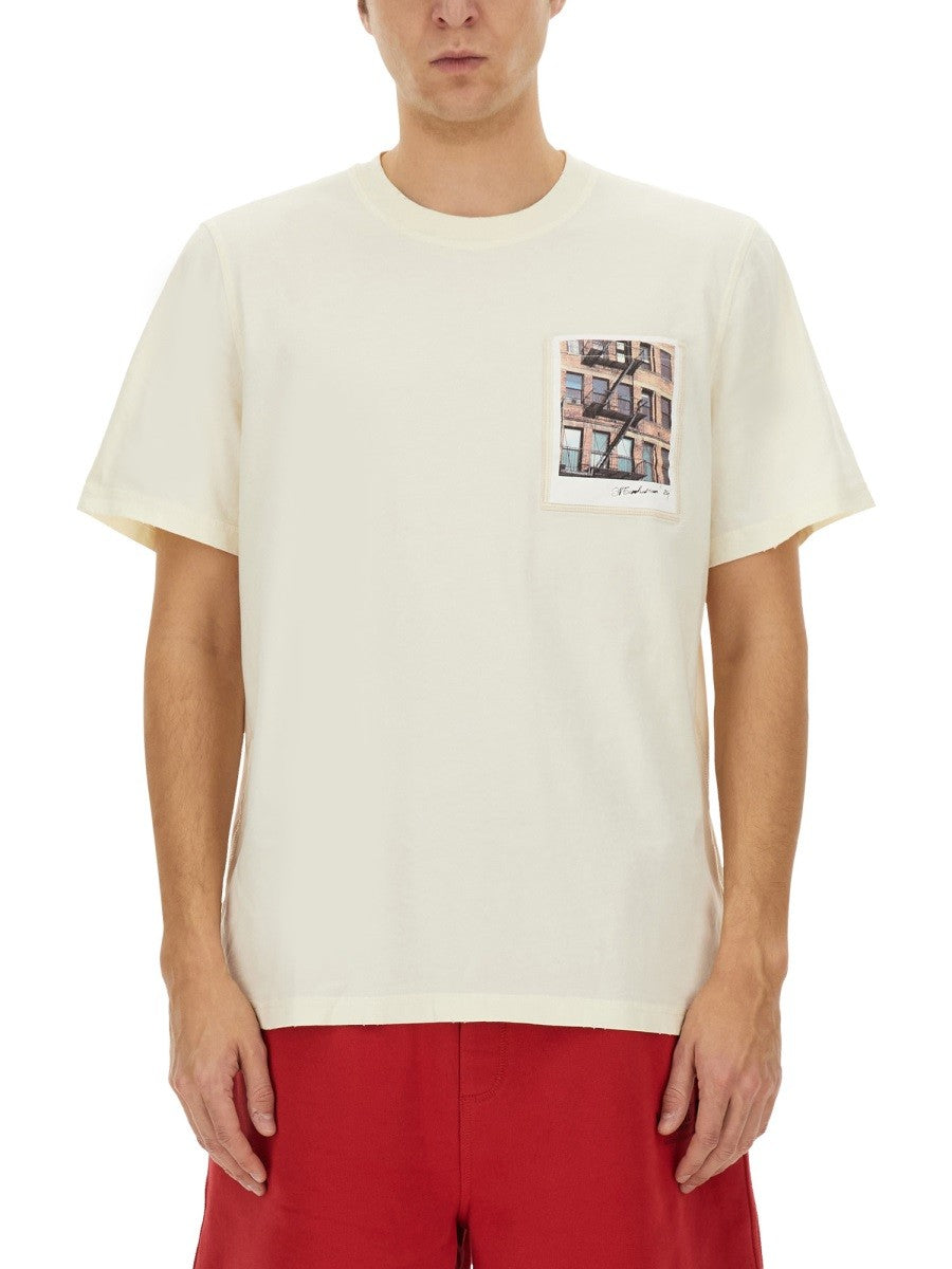 Helmut Lang "POSTCARD BUILDING" T-SHIRT