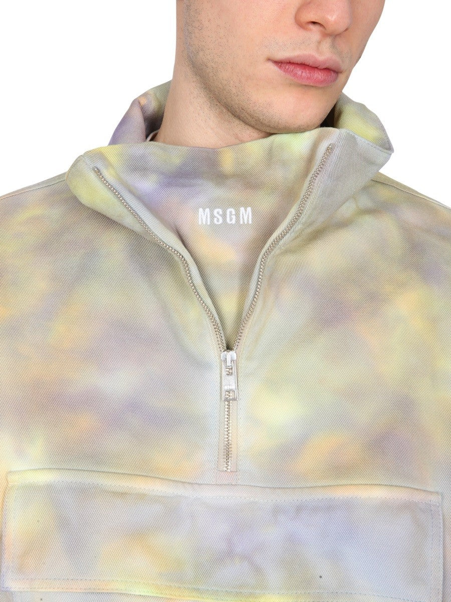msgm PRINTED ANORAK JACKET