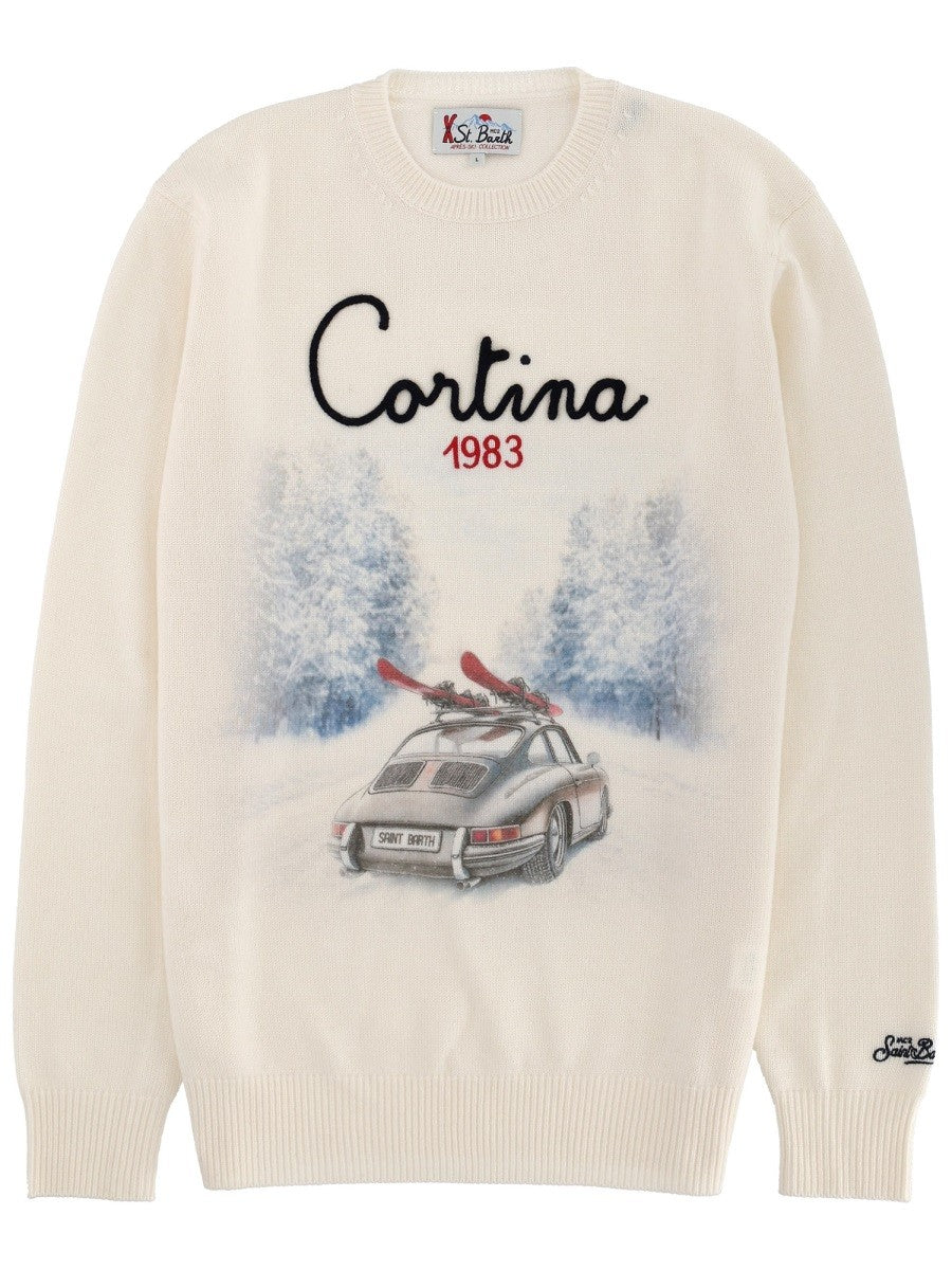 MC2 SAINT BARTH PRINTED SWEATER